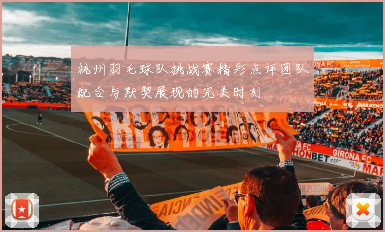 杭州羽毛球队挑战赛精彩点评团队配合与默契展现的完美时刻