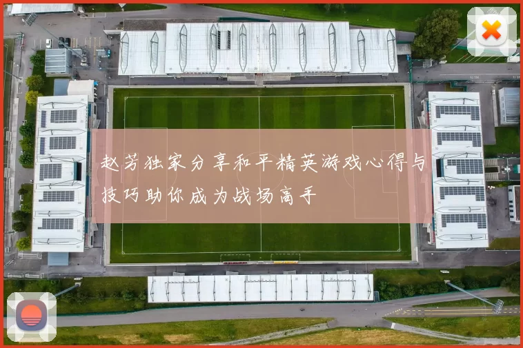 赵芳独家分享和平精英游戏心得与技巧助你成为战场高手